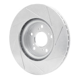 Dynamic Friction 2005-2012 Acura RL Front Left Slotted Silver Brake Rotor by Dynamic Friction Company 611-58021L