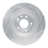 Dynamic Friction 2009-2014 Acura TL Rear Left Slotted Silver Brake Rotor by Dynamic Friction Company 611-58023L