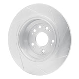 Dynamic Friction 2009-2014 Acura TL Rear Left Slotted Silver Brake Rotor by Dynamic Friction Company 611-58023L