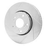 Dynamic Friction 2014-2020 Acura RLX Front Left Slotted Silver Brake Rotor by Dynamic Friction Company 611-58025L