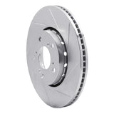 Dynamic Friction 2014-2020 Acura RLX Front Right Slotted Silver Brake Rotor by Dynamic Friction Company 611-58025R