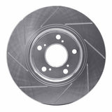 Dynamic Friction 2014-2020 Acura RLX Front Right Slotted Silver Brake Rotor by Dynamic Friction Company 611-58025R