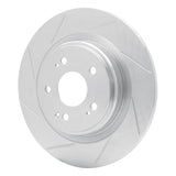 Dynamic Friction 2017-2020 Acura MDX Rear Left Slotted Silver Brake Rotor by Dynamic Friction Company 611-58030L