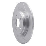 Dynamic Friction 2017-2020 Acura MDX Rear Right Slotted Silver Brake Rotor by Dynamic Friction Company 611-58030R