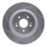 Dynamic Friction 2017-2020 Acura MDX Rear Right Slotted Silver Brake Rotor by Dynamic Friction Company 611-58030R