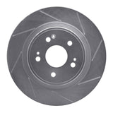 Dynamic Friction 2017-2020 Acura MDX Rear Right Slotted Silver Brake Rotor by Dynamic Friction Company 611-58030R