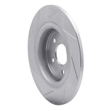 Dynamic Friction 2017-2020 Acura MDX Rear Right Slotted Silver Brake Rotor by Dynamic Friction Company 611-58030R