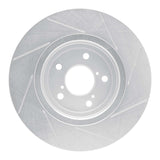 Dynamic Friction 2017-2020 Acura MDX Front Left Slotted Silver Brake Rotor by Dynamic Friction Company 611-58031L
