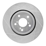 Dynamic Friction 2017-2020 Acura MDX Front Left Slotted Silver Brake Rotor by Dynamic Friction Company 611-58031L