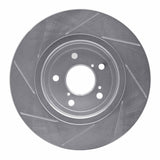 Dynamic Friction 2017-2020 Acura MDX Front Right Slotted Silver Brake Rotor by Dynamic Friction Company 611-58031R