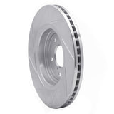 Dynamic Friction 2017-2020 Acura MDX Front Right Slotted Silver Brake Rotor by Dynamic Friction Company 611-58031R