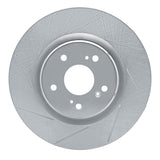 Dynamic Friction 2019-2021 Acura RDX Front Left Slotted Silver Brake Rotor by Dynamic Friction Company 611-58032L