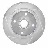 Dynamic Friction 1984-1987 Honda Prelude Rear Left Slotted Silver Brake Rotor by Dynamic Friction Company 611-59010L