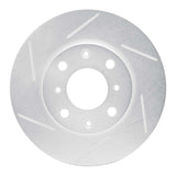 Dynamic Friction 1984-1990 Honda Accord Coupe Front Left Slotted Silver Brake Rotor by Dynamic Friction Company 611-59011L