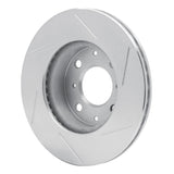 Dynamic Friction 1984-1990 Honda Accord Coupe Front Left Slotted Silver Brake Rotor by Dynamic Friction Company 611-59011L