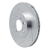 Dynamic Friction 1990-2014 Honda City (Mexico) Front Left Slotted Silver Brake Rotor by Dynamic Friction Company 611-59016L
