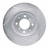 Dynamic Friction 1990-2014 Honda City (Mexico) Front Left Slotted Silver Brake Rotor by Dynamic Friction Company 611-59016L