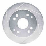Dynamic Friction 1992-1997 Honda Accord Coupe Rear Left Slotted Silver Brake Rotor by Dynamic Friction Company 611-59019L