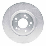 Dynamic Friction 2000-2009 Honda S2000 Front Left Slotted Silver Brake Rotor by Dynamic Friction Company 611-59027L