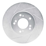 Dynamic Friction 1991-2001 Honda CR-V Front Left Slotted Silver Brake Rotor by Dynamic Friction Company 611-59040L