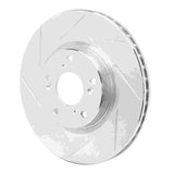 Dynamic Friction 2002-2015 Honda Civic Coupe Front Left Slotted Silver Brake Rotor by Dynamic Friction Company 611-59045L