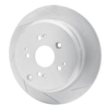 Dynamic Friction 2002-2004 Honda Odyssey Rear Right Slotted Silver Brake Rotor by Dynamic Friction Company 611-59047R