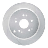 Dynamic Friction 2002-2004 Honda Odyssey Rear Right Slotted Silver Brake Rotor by Dynamic Friction Company 611-59047R