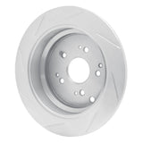 Dynamic Friction 2002-2004 Honda Odyssey Rear Right Slotted Silver Brake Rotor by Dynamic Friction Company 611-59047R