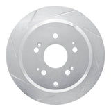 Dynamic Friction 2005-2010 Honda Odyssey Rear Left Slotted Silver Brake Rotor by Dynamic Friction Company 611-59050L