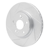 Dynamic Friction 2012-2016 Honda CR-V Front Left Slotted Silver Brake Rotor by Dynamic Friction Company 611-59057L