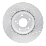 Dynamic Friction 2012-2016 Honda CR-V Front Left Slotted Silver Brake Rotor by Dynamic Friction Company 611-59057L