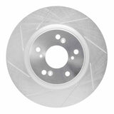 Dynamic Friction 2012-2016 Honda CR-V Front Left Slotted Silver Brake Rotor by Dynamic Friction Company 611-59057L