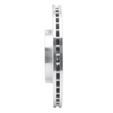 Dynamic Friction 2012-2016 Honda CR-V Front Left Slotted Silver Brake Rotor by Dynamic Friction Company 611-59057L
