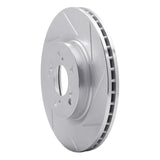 Dynamic Friction 2012-2016 Honda CR-V Front Right Slotted Silver Brake Rotor by Dynamic Friction Company 611-59057R