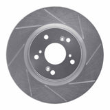Dynamic Friction 2012-2016 Honda CR-V Front Right Slotted Silver Brake Rotor by Dynamic Friction Company 611-59057R