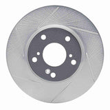 Dynamic Friction 2016-2022 Honda Accord Coupe Front Left Slotted Silver Brake Rotor by Dynamic Friction Company 611-59061L