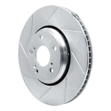 Dynamic Friction 2016-2021 Honda Accord Coupe Front Left Slotted Silver Brake Rotor by Dynamic Friction Company 611-59063L