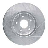 Dynamic Friction 2016-2021 Honda Accord Coupe Front Left Slotted Silver Brake Rotor by Dynamic Friction Company 611-59063L