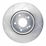 Dynamic Friction 2016-2021 Honda Accord Coupe Front Left Slotted Silver Brake Rotor by Dynamic Friction Company 611-59063L