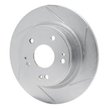 Dynamic Friction 2016-2021 Honda Accord Sedan Rear Right Slotted Silver Brake Rotor by Dynamic Friction Company 611-59071R