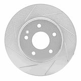 Dynamic Friction 1994-1997 Mercedes-Benz C220 Front Left Slotted Silver Brake Rotor by Dynamic Friction Company 611-63000L