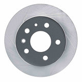 Dynamic Friction 1961-1991 Mercedes-Benz 220 Rear Left Slotted Silver Brake Rotor by Dynamic Friction Company 611-63003L