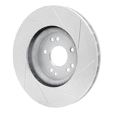 Dynamic Friction 1994-2002 Mercedes-Benz E500 Right Front Slotted Silver Brake Rotor by Dynamic Friction Company 611-63028D