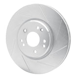 Dynamic Friction 1994-2002 Mercedes-Benz E500 Left Front Slotted Silver Brake Rotor by Dynamic Friction Company 611-63029D