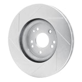 Dynamic Friction 1994-2002 Mercedes-Benz E500 Left Front Slotted Silver Brake Rotor by Dynamic Friction Company 611-63029D