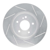 Dynamic Friction 1998-2003 Mercedes-Benz E320 Rear Left Slotted Silver Brake Rotor by Dynamic Friction Company 611-63037L