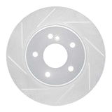 Dynamic Friction 1998-2003 Mercedes-Benz E320 Rear Left Slotted Silver Brake Rotor by Dynamic Friction Company 611-63037L