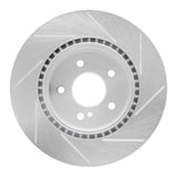 Dynamic Friction 1998-2009 Mercedes-Benz C32 AMG Rear Left Slotted Silver Brake Rotor by Dynamic Friction Company 611-63040L