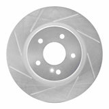 Dynamic Friction 1998-2009 Mercedes-Benz C32 AMG Rear Left Slotted Silver Brake Rotor by Dynamic Friction Company 611-63040L