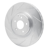 Dynamic Friction 2002-2009 Mercedes-Benz C32 AMG Front Left Slotted Silver Brake Rotor by Dynamic Friction Company 611-63044L